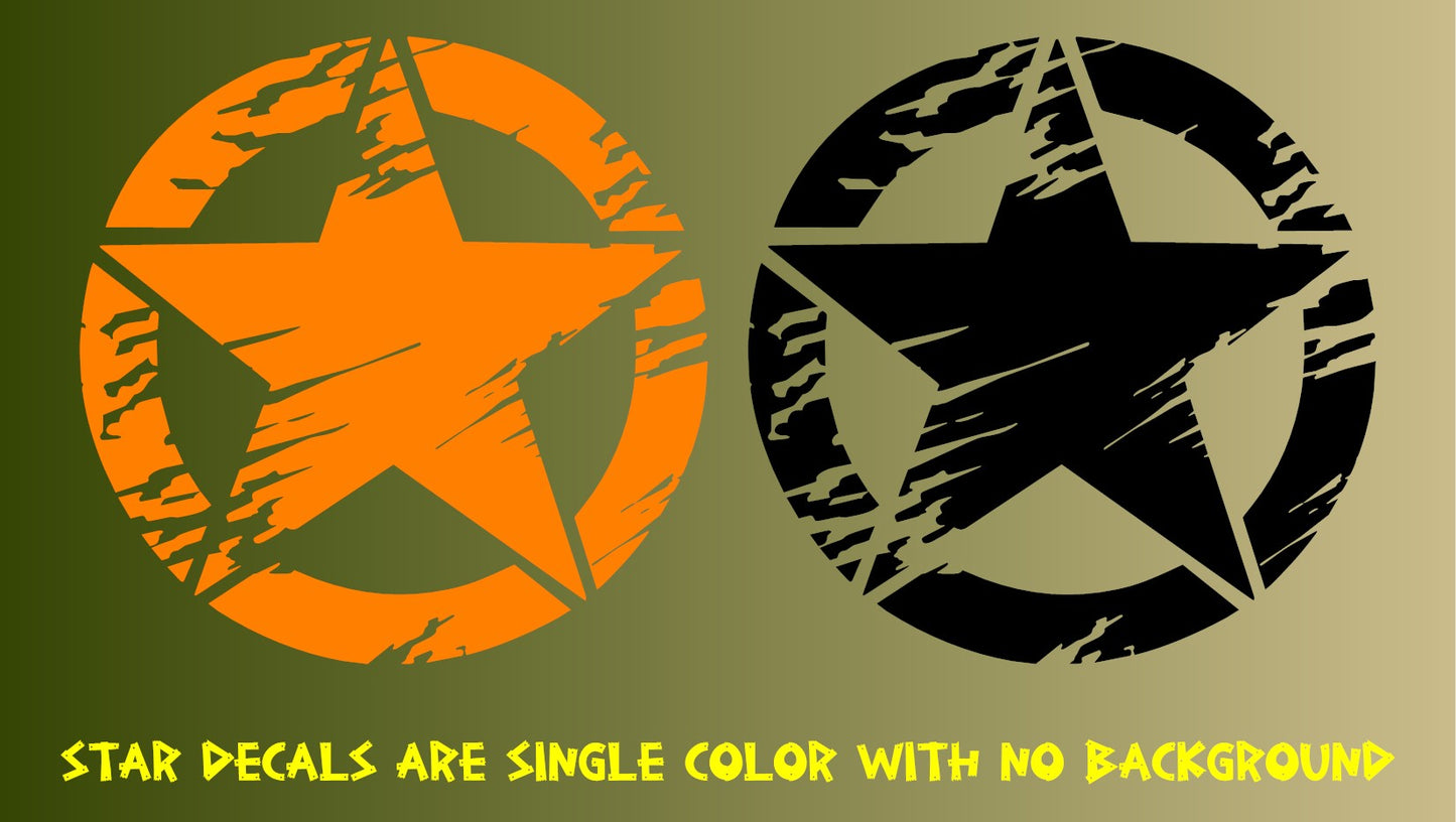 Distressed star decal/graphic